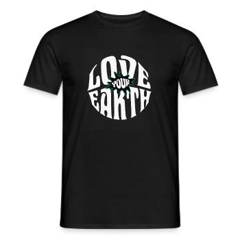 Love your Earth - Men's T-Shirt - black - Front - AI Model Male 178 light (178cm)