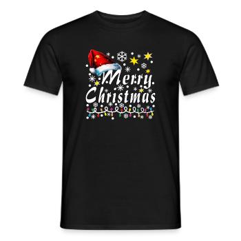 Joyeux Noël - T-shirt homme - noir - Devant - AI Model Male 178 light (178cm)