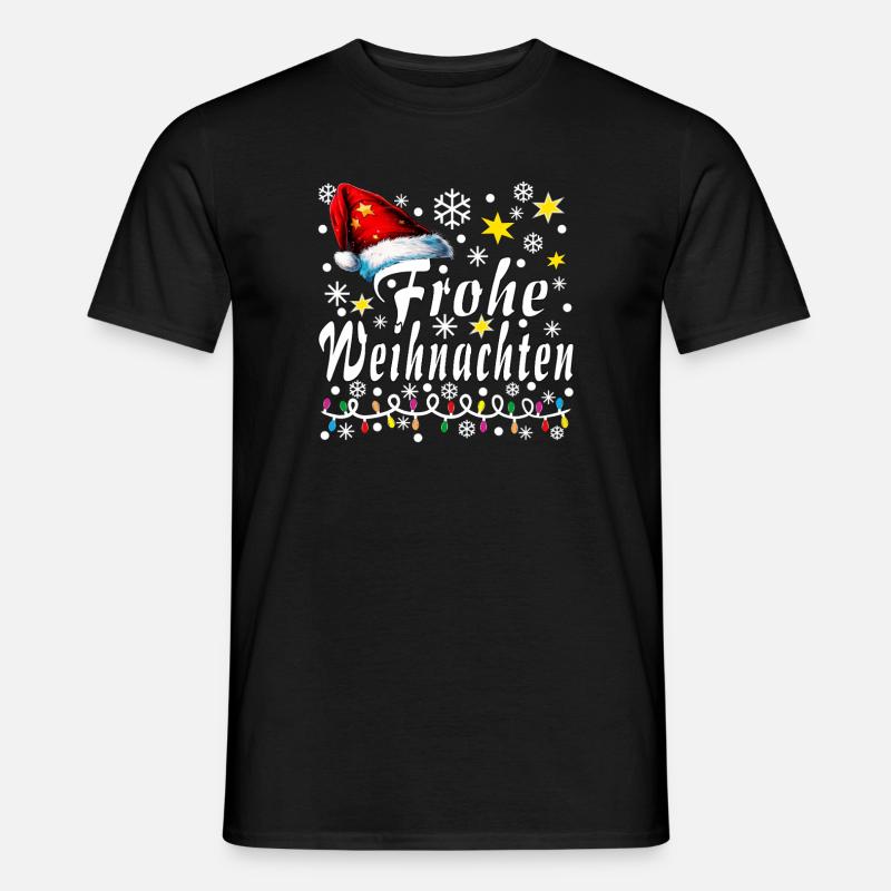 Frohe Weinachten - Männer T-Shirt - Schwarz