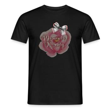 The moment says more than 1000 words - Men's T-Shirt - black - Front - AI Model Male 178 light (178cm)