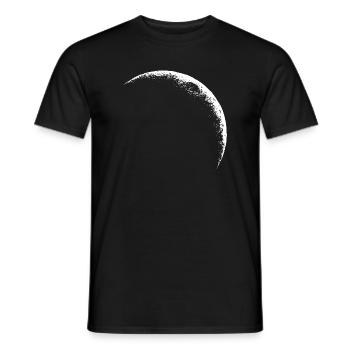 Croissant de Lune, Lune Céleste - T-shirt homme - noir - Devant - AI Model Male 178 light (178cm)