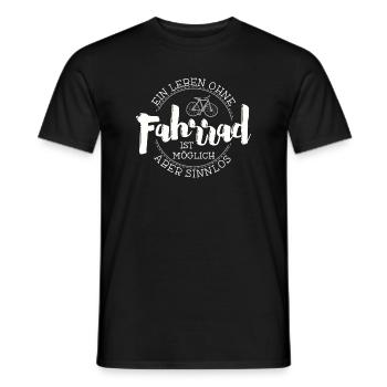 A life without a BIKE is pointless - Men's T-Shirt - black - Front - AI Model Male 178 light (178cm)