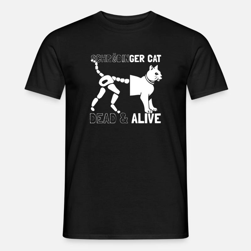 Schrödingers Katze - Männer T-Shirt - Schwarz