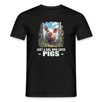 Cochon Cochon - T-shirt homme - noir - Devant - AI Model Male 178 light (178cm)