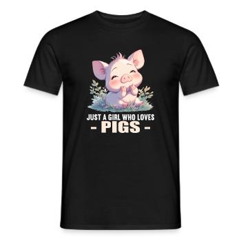 Cochon Cochon - T-shirt homme - noir - Devant - AI Model Male 178 light (178cm)