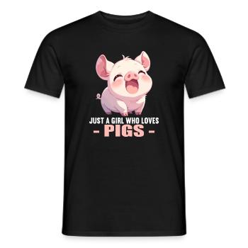 Cochon Cochon - T-shirt homme - noir - Devant - AI Model Male 178 light (178cm)