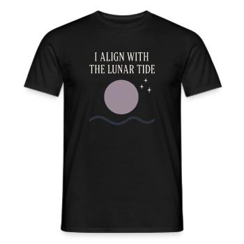 Moon Cycle Moon Goddess Intentionally - Men's T-Shirt - black - Front - AI Model Male 178 light (178cm)