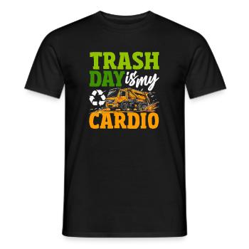Garbage Day is my favorite day - Men's T-Shirt - black - Front - AI Model Male 178 light (178cm)