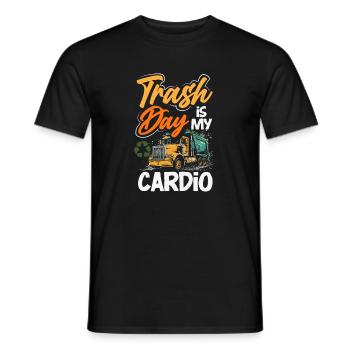 Garbage Day is my favorite day - Men's T-Shirt - black - Front - AI Model Male 178 light (178cm)