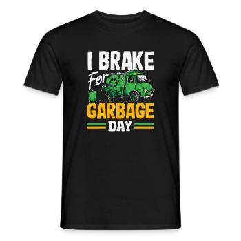 Garbage Day is my favorite day - Men's T-Shirt - black - Front - AI Model Male 178 light (178cm)