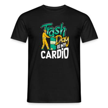 Garbage Day is my favorite day - Men's T-Shirt - black - Front - AI Model Male 178 light (178cm)