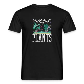 Cadeaux pour les jardins et les amoureux des plantes - T-shirt homme - noir - Devant - AI Model Male 178 light (178cm)