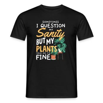 Garten- Und Pflanzenliebhaber Geschenke - Männer T-Shirt - Schwarz - Vorne - AI Model Male 178 light (178cm)
