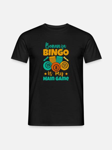 Bingo Game Bonanza Is My Game Bingo - Men's T-Shirt - black