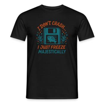 Majestic tech crash - Men's T-Shirt - black - Front - AI Model Male 178 light (178cm)