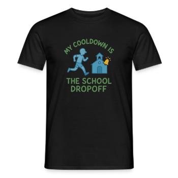 Laufende Mama, Papa, Joggende Eltern - Männer T-Shirt - Schwarz - Vorne - AI Model Male 178 light (178cm)