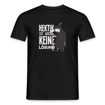 Lustiges Sensenmann Keine Motivation Spruch - Männer T-Shirt - Schwarz - Vorne - AI Model Male 178 light (178cm)