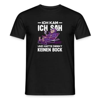 Lustiges Sensenmann Keine Motivation Spruch - Männer T-Shirt - Schwarz - Vorne - AI Model Male 178 light (178cm)