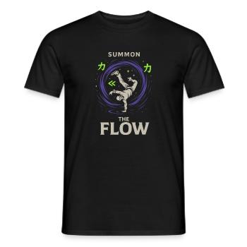 Anime Dance Streetwear Manga Hip Hop Otaku Crew - Männer T-Shirt - Schwarz - Vorne - AI Model Male 178 light (178cm)