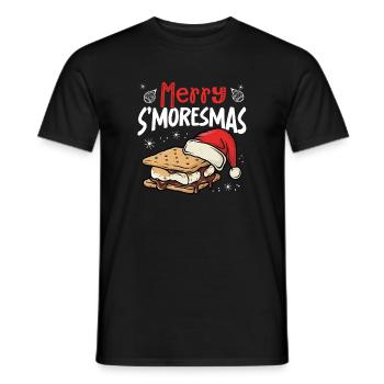 Joyeux feu de camp de vacances drôle de Noël - T-shirt homme - noir - Devant - AI Model Male 178 light (178cm)
