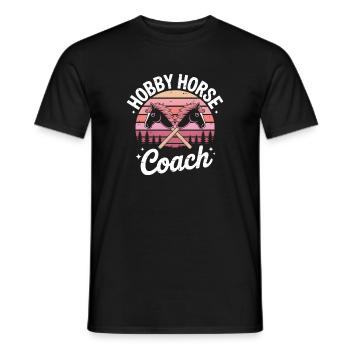 Hobby Horsing - T-shirt homme - noir - Devant - AI Model Male 178 light (178cm)