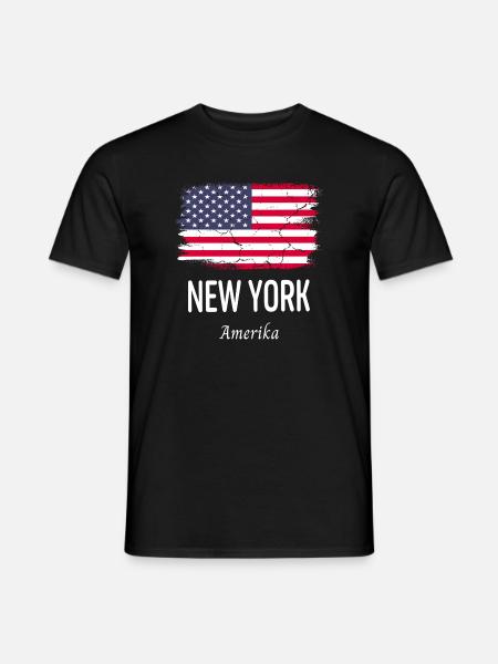 New York - T-shirt homme - noir
