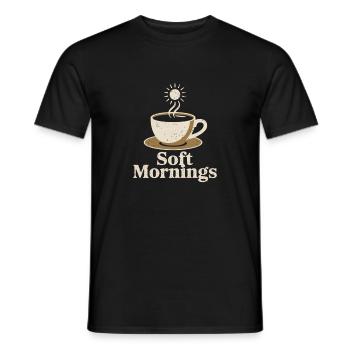 Vintage Morgenkaffee - Männer T-Shirt - Schwarz - Vorne - AI Model Male 178 light (178cm)