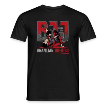 Brasilianische Jiu-Jitsu-Kampfkünste - Männer T-Shirt - Schwarz - Vorne - AI Model Male 178 light (178cm)