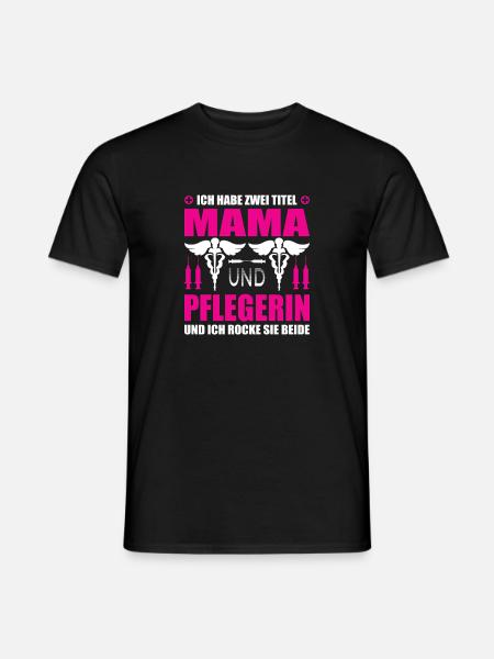 Mom and caregiver - Men's T-Shirt - black