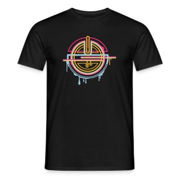 Amulette mystique – ornement décoratif - T-shirt homme - noir - Devant - AI Model Male 178 light (178cm)