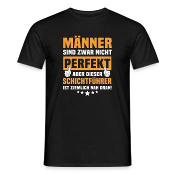 Expressions drôles du chef de service - T-shirt homme - noir - Devant - AI Model Male 178 light (178cm)