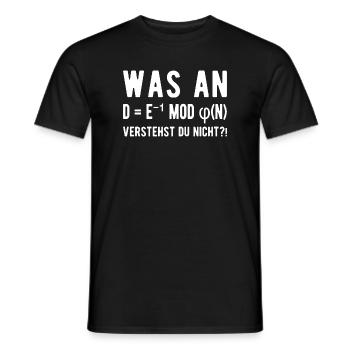 Computer Scientist Computer Science Student Programmer - Men's T-Shirt - black - Front - AI Model Male 178 light (178cm)