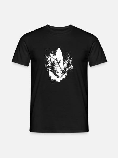 Surf dynamique Illustration Surf Surf - T-shirt homme - noir