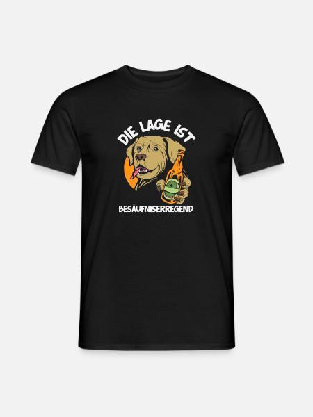 The location is drunken dog - Men's T-Shirt - black