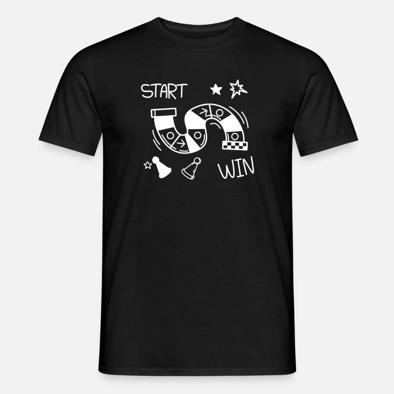 Start Gewinn Arcade Brettspiel - Männer T-Shirt - Schwarz