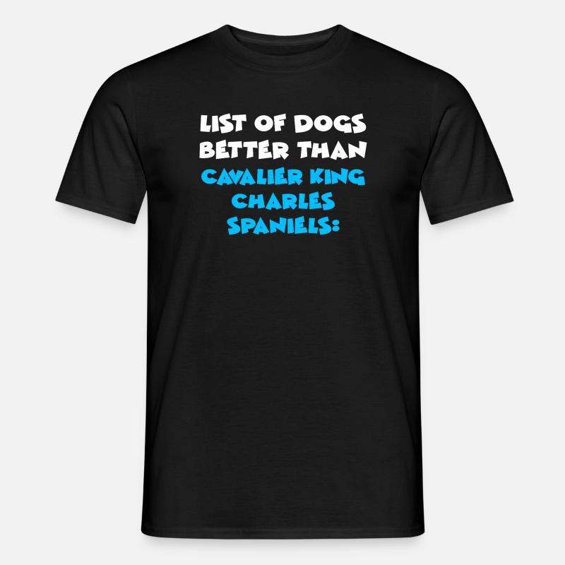 Cavalier King Charles Spaniel - Männer T-Shirt - Schwarz