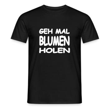 Fleur - T-shirt homme - noir - Devant - AI Model Male 178 light (178cm)