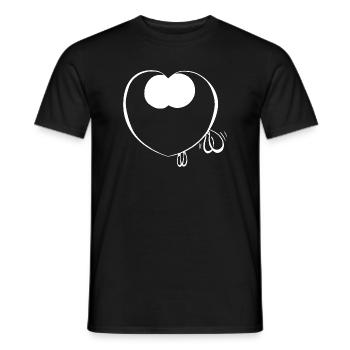 Filou kro muht - Männer T-Shirt - Schwarz - Vorne - AI Model Male 178 light (178cm)