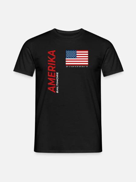 Baltimore - T-shirt homme - noir