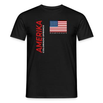 Colorado Springs - T-shirt homme - noir - Devant - AI Model Male 178 light (178cm)