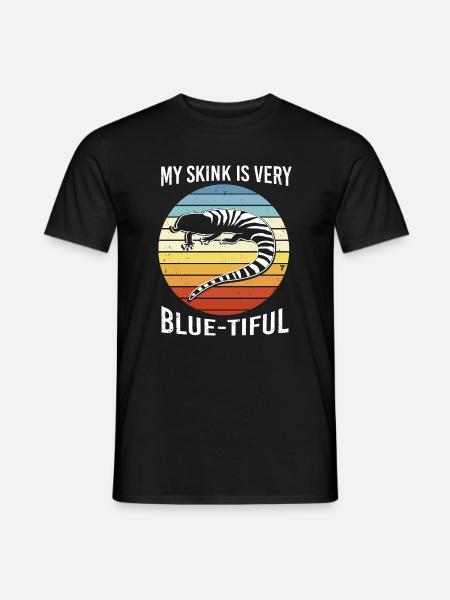 Lizard Blue Tongue - Men's T-Shirt - black