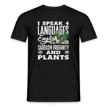 Garden & Plant Lovers Gifts - Men's T-Shirt - black - Front - AI Model Male 178 light (178cm)