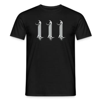 Angel Number 111 Intuition - T-shirt homme - noir - Devant - AI Model Male 178 light (178cm)