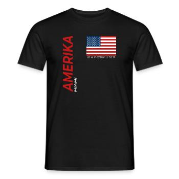 Miami - T-shirt homme - noir - Devant - AI Model Male 178 light (178cm)