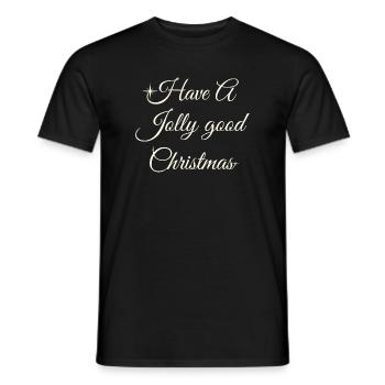 Hab ein fröhliches Weihnachtsskript - Männer T-Shirt - Schwarz - Vorne - AI Model Male 178 light (178cm)