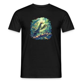 Gottesanbeterinnen Gottesanbeterin - Männer T-Shirt - Schwarz - Vorne - AI Model Male 178 light (178cm)
