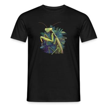 Gottesanbeterinnen Gottesanbeterin - Männer T-Shirt - Schwarz - Vorne - AI Model Male 178 light (178cm)