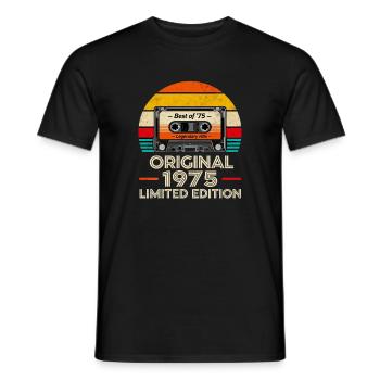 Hits légendaires originaux en édition limitée de 1975 - T-shirt homme - noir - Devant - AI Model Male 178 light (178cm)