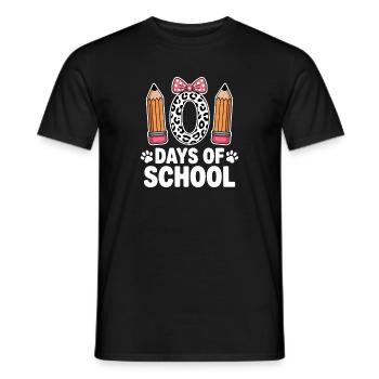 Léopard Pencil Retour à l’école - T-shirt homme - noir - Devant - AI Model Male 178 light (178cm)