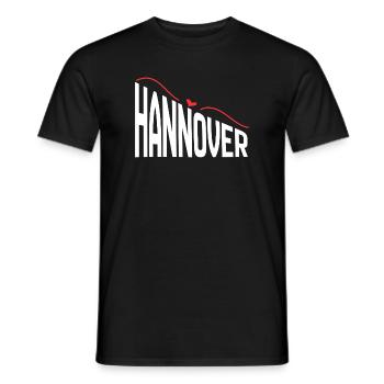 Hanovre - T-shirt homme - noir - Devant - AI Model Male 178 light (178cm)